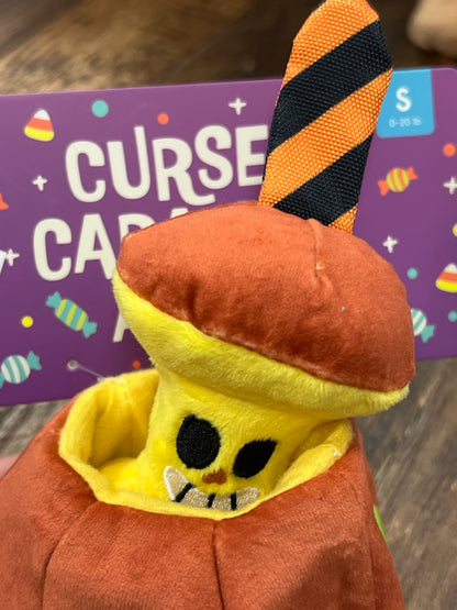Bark Cursed Caramutt Apple dog toy size small