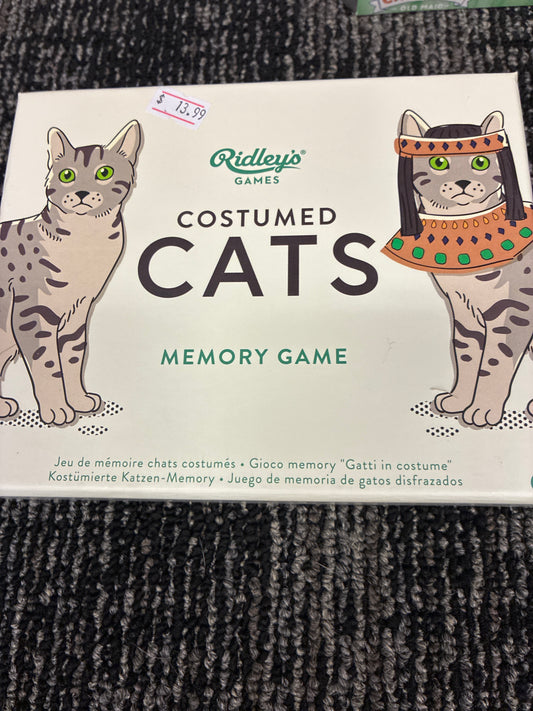 Costume cats memory game