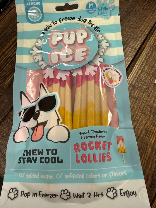 Pup Ice Ready To Freeze Dog Treats Rocket Lollies Popsicle
