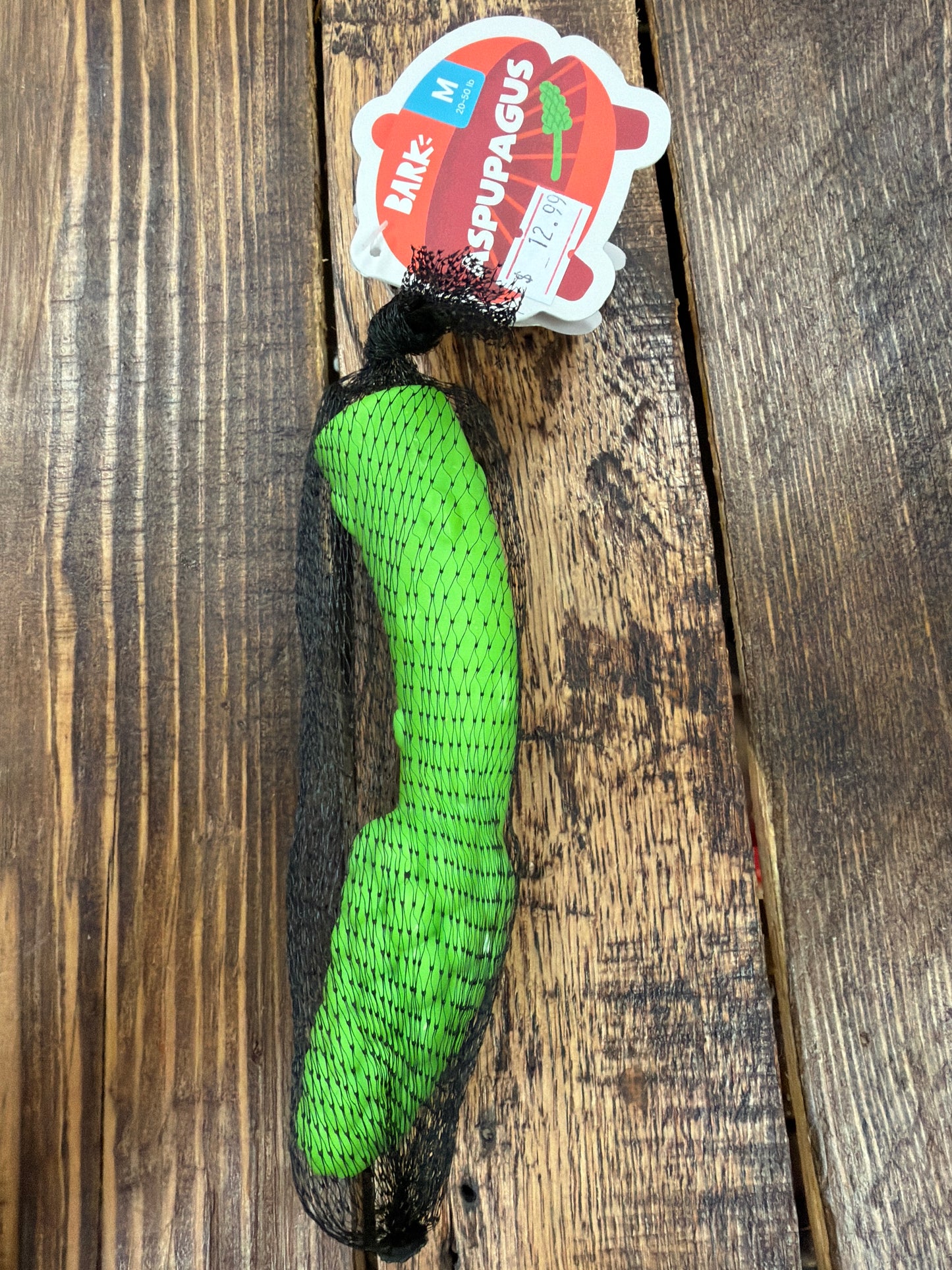 Bark Aspupagus dog toy size medium