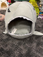 Grey Shark Pet Cave bed size small