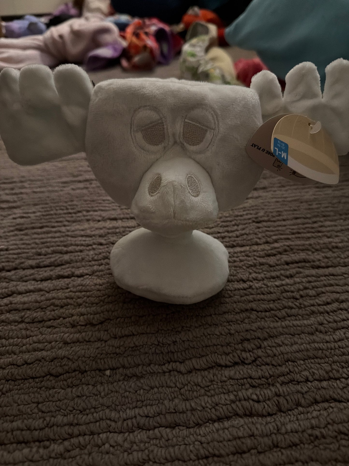 Bark Christmas Vacation Marty Moose mug dog toy size m/l