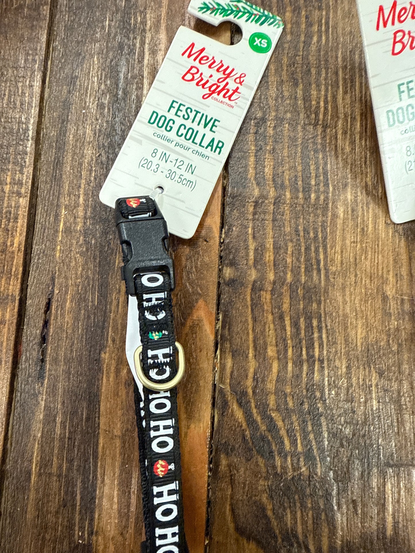Merry & Bright Festive Dog Collar - Ho Ho Ho