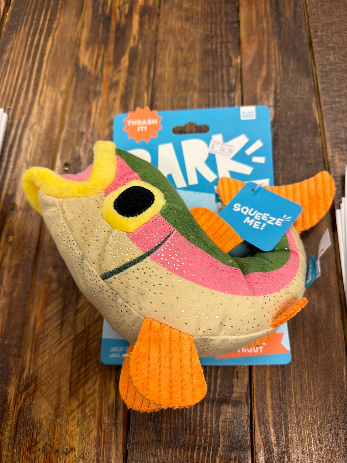 Bark Brooke Trout dog toy for all size dogs
