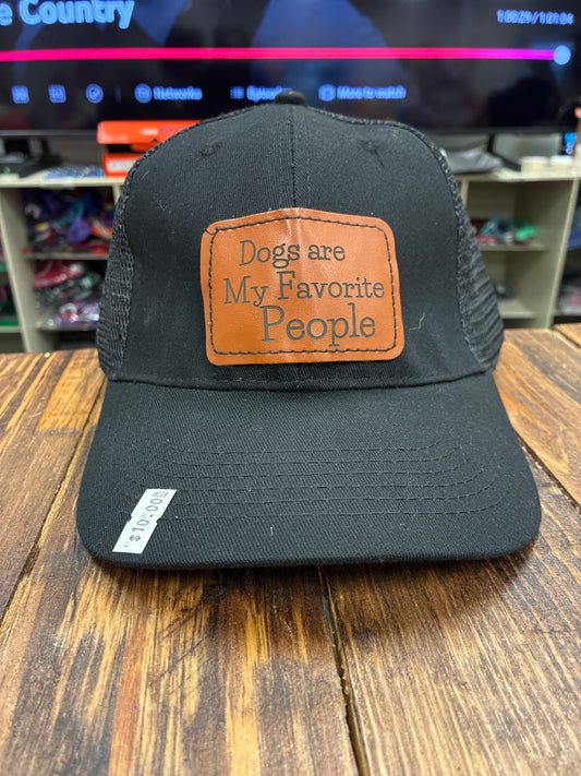 Dogs are my favorite people Trucker Hats