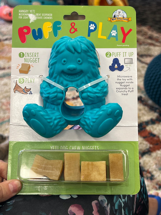 Puff & Play Yeti Dog Toy