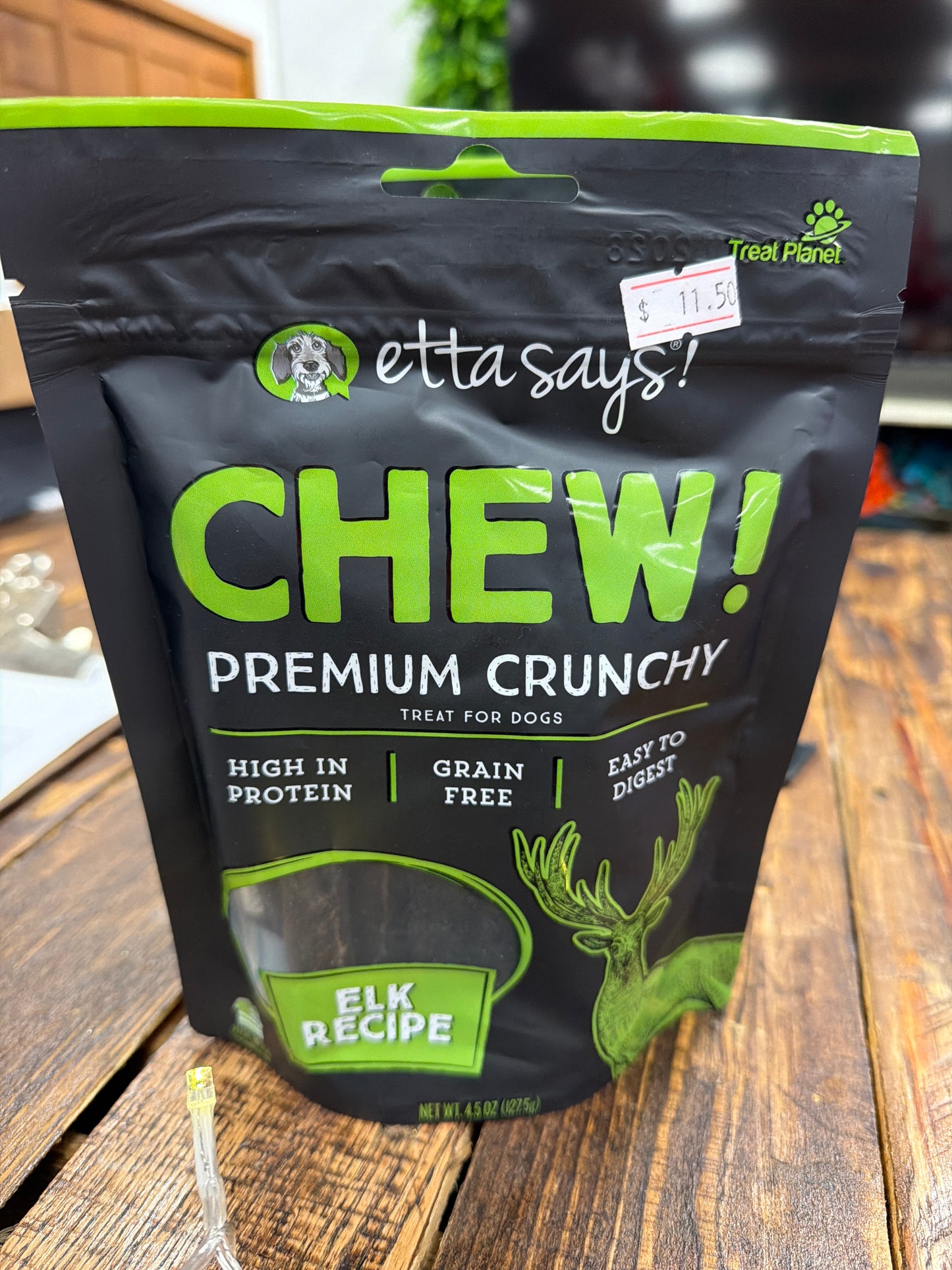 Etta Says! Premium crunchy Elk dog treat chews