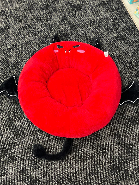 Charlie & Mollie red devil calming pet bed 23” Halloween