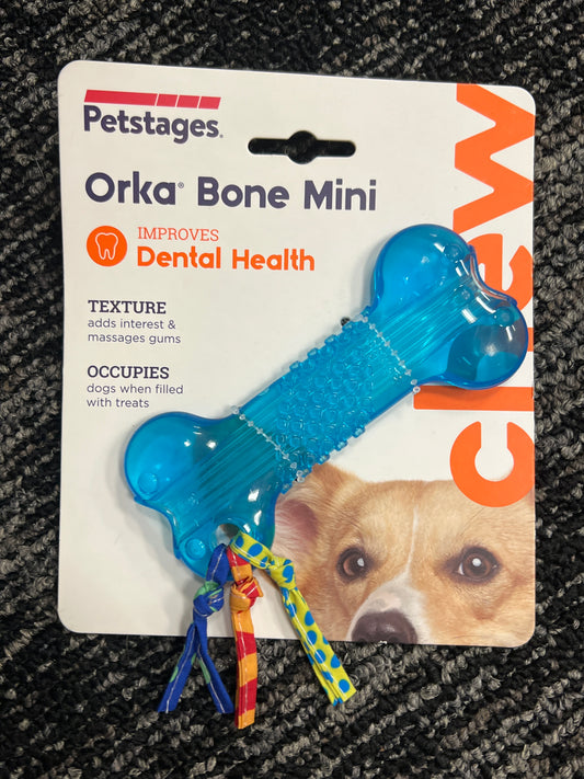 Petstages Orka Bone mini dental health dog toy