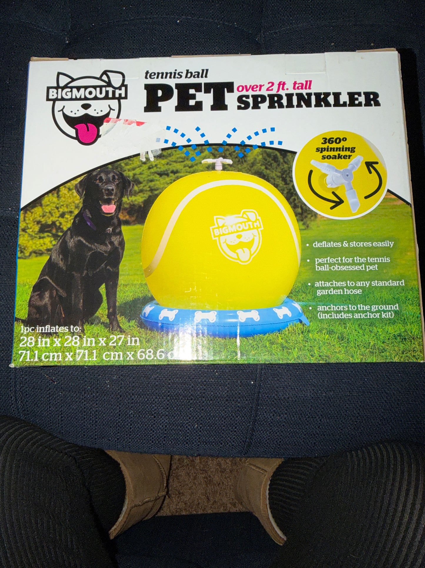 Bigmouth tennis ball dog sprinkler 2ft. Tall!!