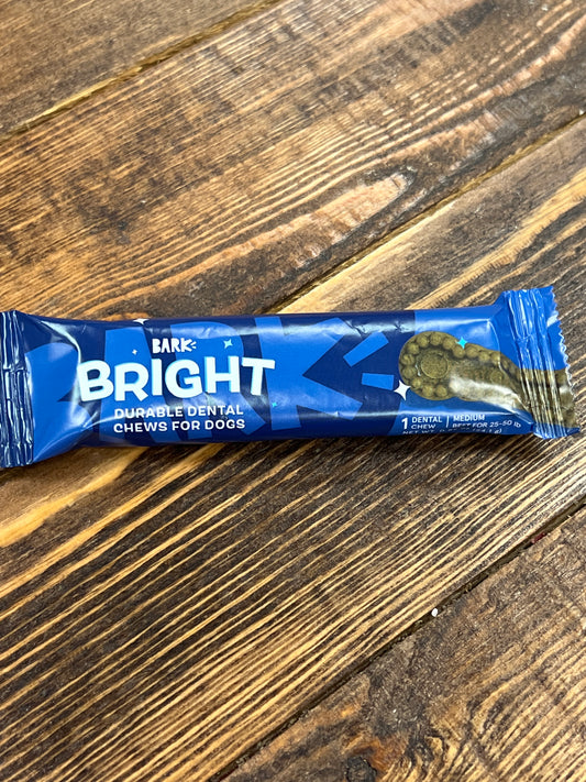 Bark BRIGHT dental chew for dogs medium 25-50lbs