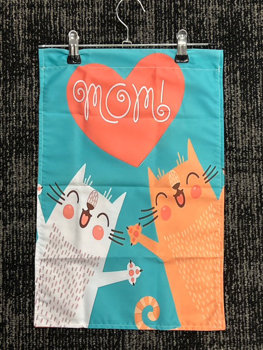 Mom cats garden flag nylon