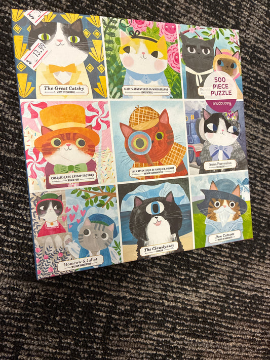 Bookish cats 500 piece puzzle