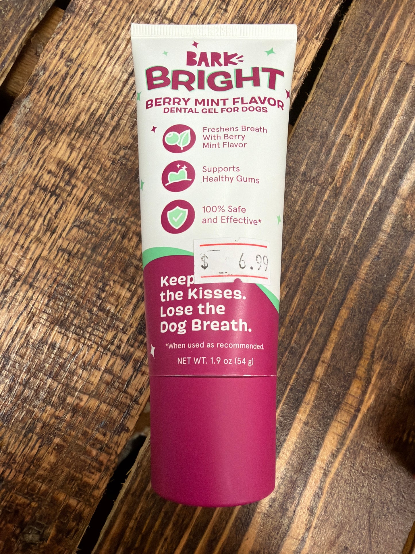 Bark Bright Dental Gel Tootpaste for dogs berry mint