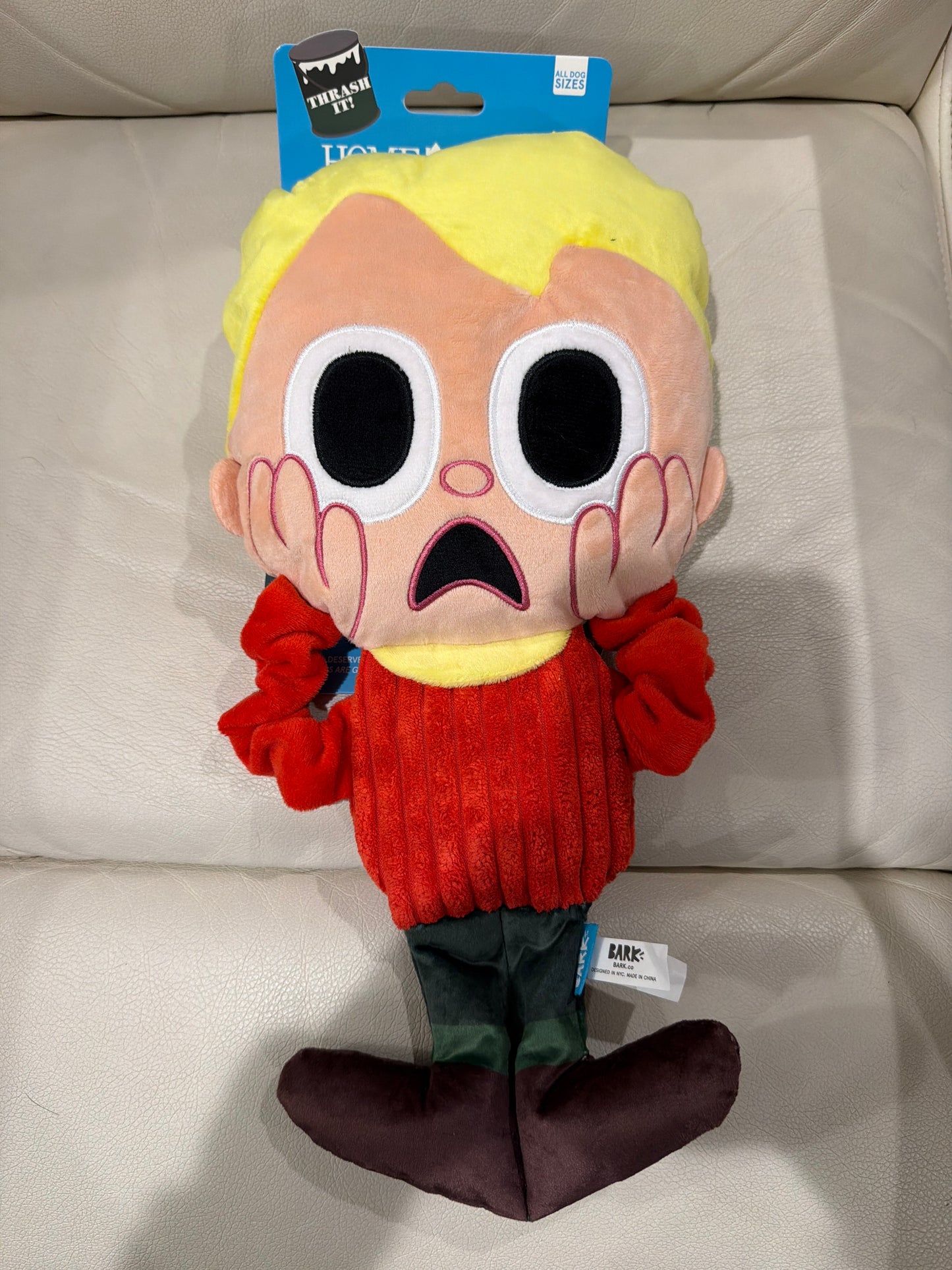Bark Home Alone Screamin’ Kevin dog toy XL