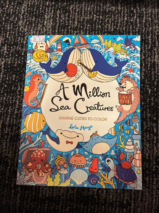 A million sea creatures coloring book by Lulu mayo