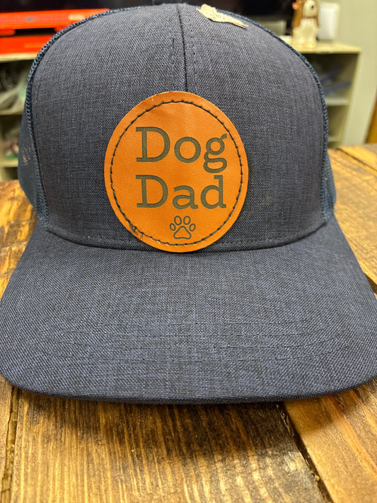 Dog Dad Trucker hats blue