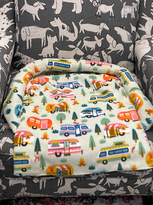 Calming fleece Pet Couch Chair furniture protecting bed washable removable small campers