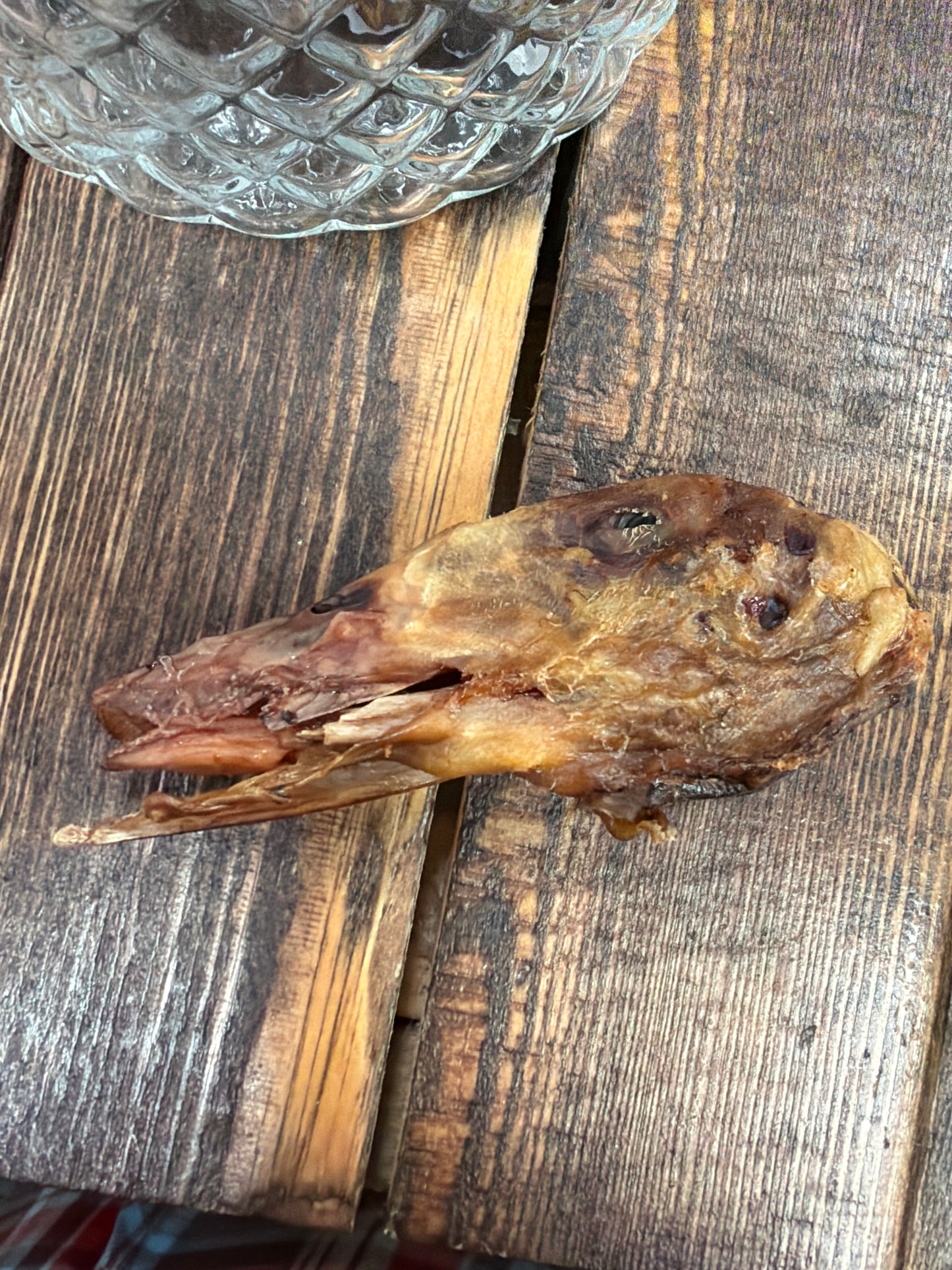 Duck heads dog treat smoked