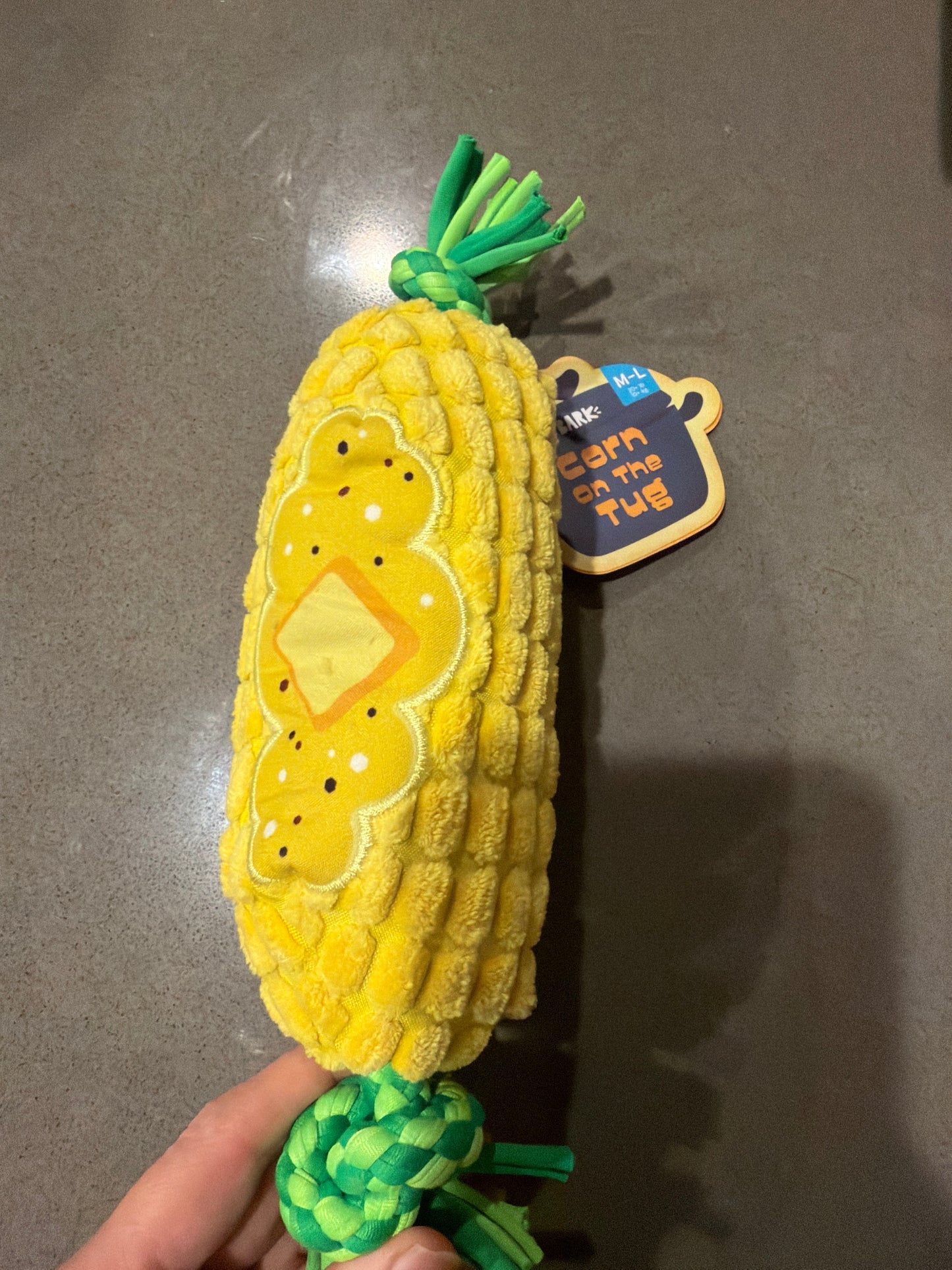Bark Corn on the Tug dog toy m/l