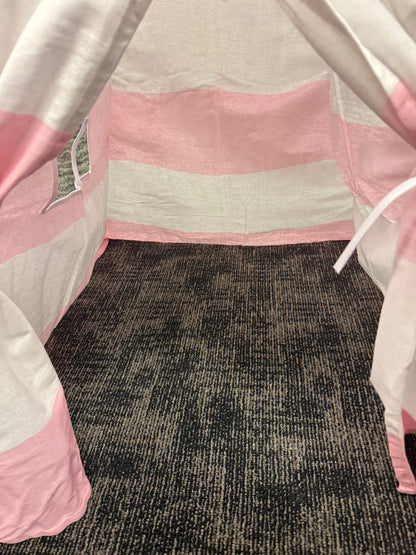 Pink & White Mini Teepee Tent Children's