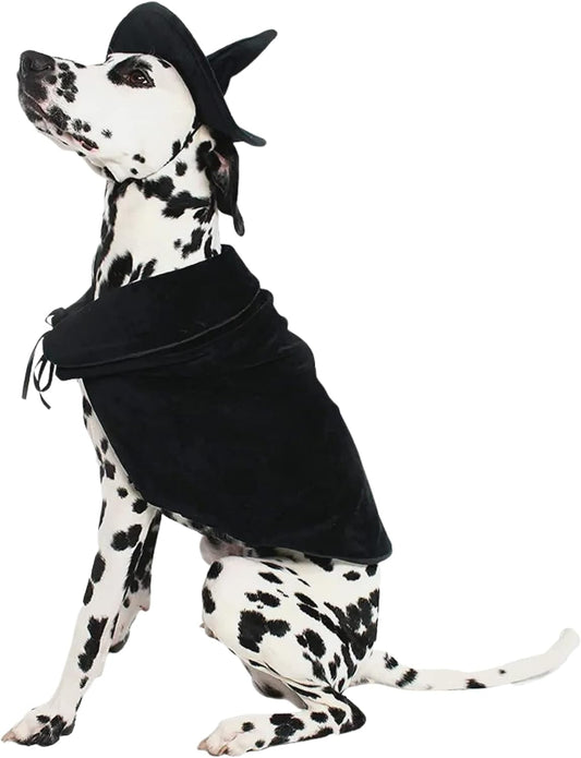 Halloween Witch Cape and Hat Dog Costume (X-Large)